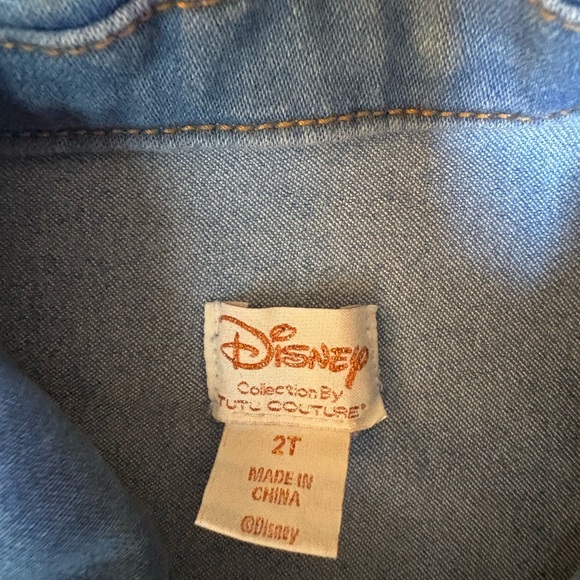 Disney Frozen Elsa & Olaf Girls’ Jean Jacket – Size 2T Tutu Couture - Picture 4 of 7